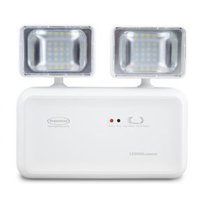 Luminária De Emergência 2 Faróis 32 Leds 4w Com Bateria – Segurimax