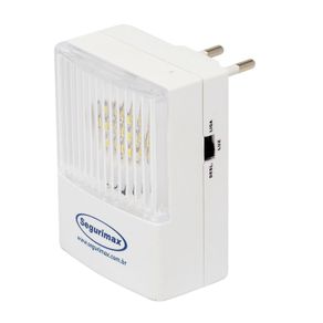 Luminária De Emergência 11 Leds Com Plug Retrátil – Segurimax