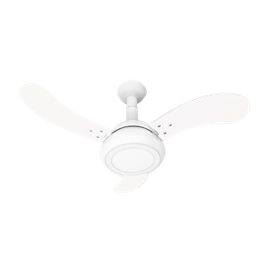 Ventilador De Teto One Led Com 3 Pás  (Branco/Pás Branca) 127v - Venti-Delta