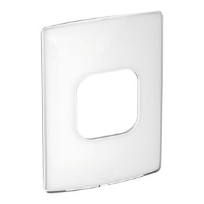 Placa 2 Postos 2x4 Sugar Branco Gloss Nereya Ref.663233 - Pial