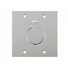 Placa Piso Inox 4x4 Para 1 Tomada Universal Cod.PI44/TU - Stamplac