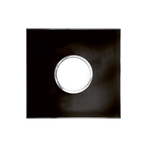 Placa 2postos 4x4 Redondo Mirror Black Arteor Cod.575643b - Pial