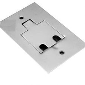 Placa Piso Inox 2x4 Para 2 Tomadas RJ11/RJ45 Cod.PI42/RJ - Stamplac