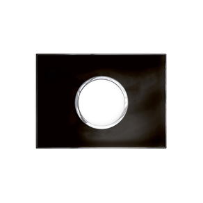 Placa 2postos 4x2 Redondo Mirror Black Arteor Cod.575633 - Pial