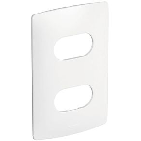 Placa 2 Postos Separados 2x4 Branco Nereya Ref.663220 - Pial