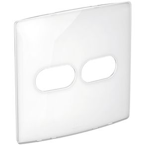 Placa 1+1 Posto 4x4 Sugar Branco Gloss Nereya Ref.663413 - Pial