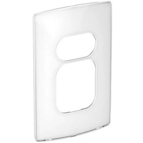 Placa 2 Postos + 1 Posto 2x4 Sugar Branco Gloss Nereya Ref.663243 - Pial