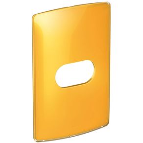 Placa 1 Posto 2x4 Horizontal Tangerine Gloss Nereya Ref.663218 - Pial