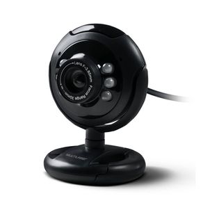 Webcam 480p Plug&Play 16MP NightVision Botão Snapshop Microfone Embutido Usb Preto Multilaser - WC045 WC045