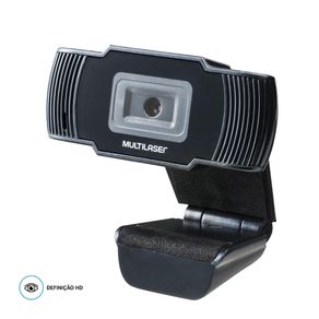 Webcam Hd 720p Mic Embutido Imagem e Som Digital Usb Preto - AC339 AC339