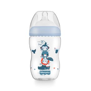 Mamadeira First Moments Marshmallow Azul 330ml +4 meses Fisher Price - BB1030 BB1030