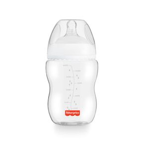 Mamadeira First Moments Clássica Neutra 270ml +2 meses Fisher Price - BB1025 BB1025