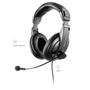 Headset C/ Microfone Flexível Noise Reduction Profissional Giant USB Multilaser - PH245 PH245