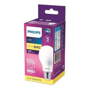 Lâmpada Led Bulbo Bivolt 16w 3000k - Philips