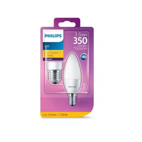 Lâmpada Led Vela Leitosa 3,5w Com Adaptador – Philips