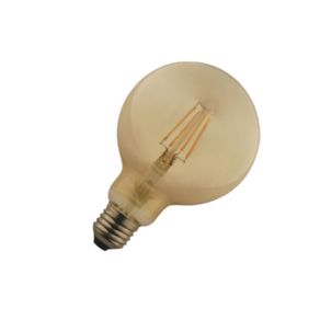 Lâmpada Led Filamento Balloon Âmbar 4w 2400k 470lms Biv.360g G95 Ref.70264 - Romalux Romalux