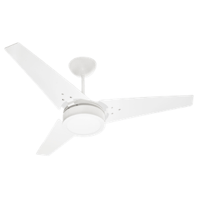 Ventilador De Teto Ideal Led Com 3 Pás  (Branco/Pás Branca) 127v – Venti-Delta