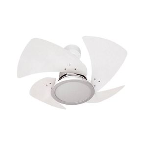 Ventilador De Teto Tornado Led Com 4 Pás  (Branco/Pás Branca) 127v – Venti-Delta