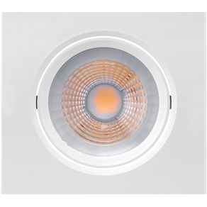 Spot Embutir Led Downlight 7w Par 20 Quadrado - Brilia | 2700K