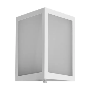 Arandela Square Externa P/1e27 Alumínio 19 X 22 X 9,6 - Incolustre | Branco  552.68