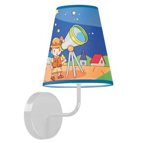 Arandela Infantil Kids Space Azul - Taschibra