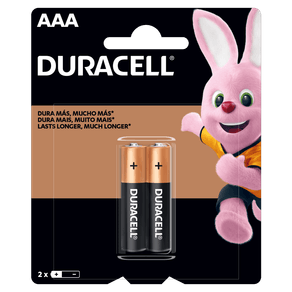 Pilha Alcalina Palito AAA 2 Unidades – Duracell