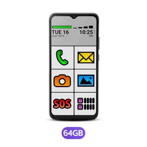 Celular do idoso 64GB com Internet e WhatsApp letras e números grandes 4G OB028A