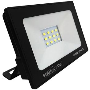 Refletor Led 10W Bivolt 800Lms IP-65 120g Preto - Startec | 6500K Ref.100400000