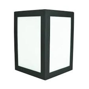 Arandela Triangulo 2 Faces 22 X 19 X 9CM P/1lamp.E-27 Preta Ref.2216 – All Lux