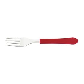 Garfo Mesa Inox Leme Vermelho Tramontina