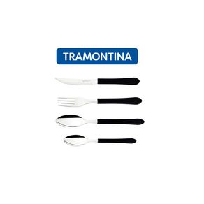 Kit Restaurante 100 Talheres Tramontina Preto