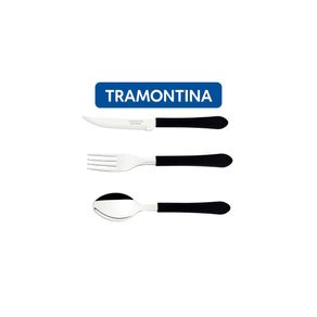 Kit Restaurante 90 Talheres Tramontina Azul Kit Restaurante 90 Talheres Tramontina Preto