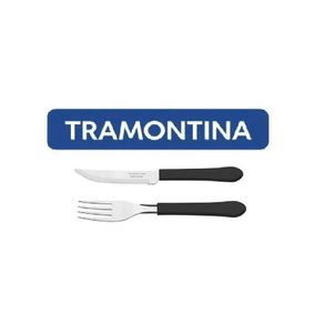 Kit Restaurante 60 Talheres Leme Preto Tramontina