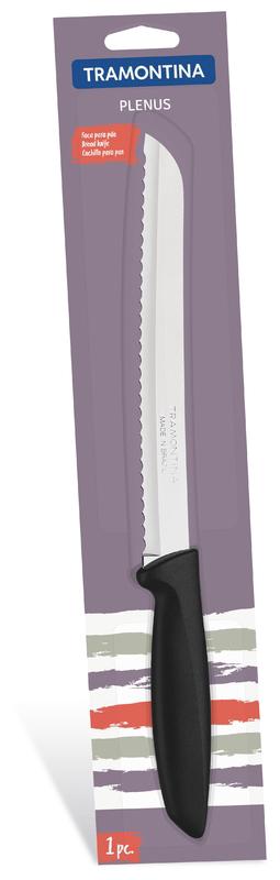 Faca Pão Inox 8" Plenus Preta Tramontina - Imagem 2