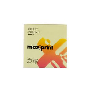 Bloco Adesivo Post-it Amarelo Maxprint