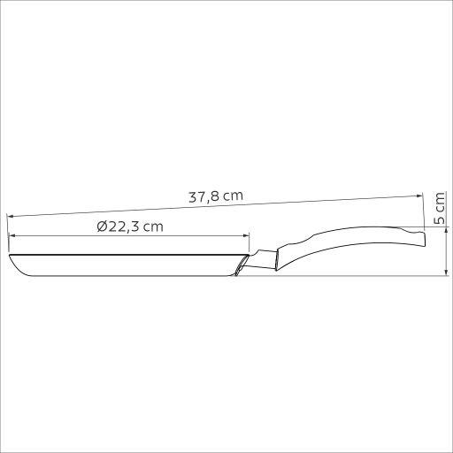 Panquequeira Turim Alumínio 22 cm Tramontina - Imagem 4