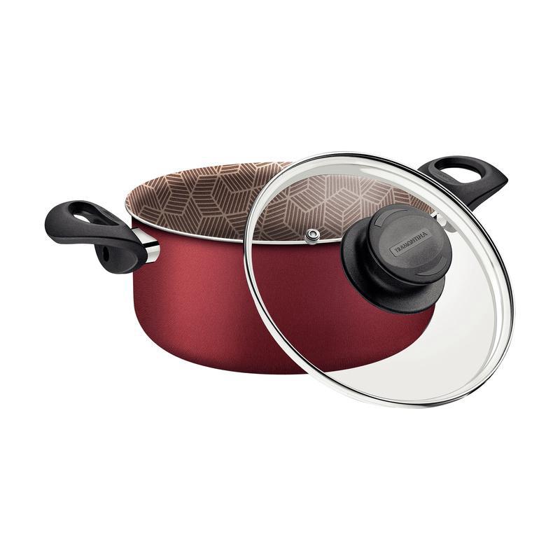 Caçarola 24 cm Paris Vermelho Tramontina - Imagem 2