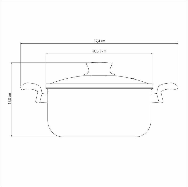 Caçarola 24 cm Paris Vermelho Tramontina - Imagem 5