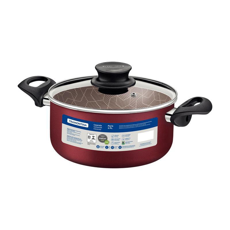 Caçarola 24 cm Paris Vermelho Tramontina - Imagem 4