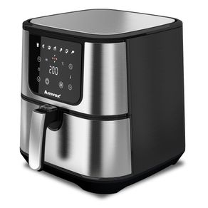 Fritadeira Elétrica Amvox Air Fryer ARF 1255 Inox 7L Voltagem: 110v