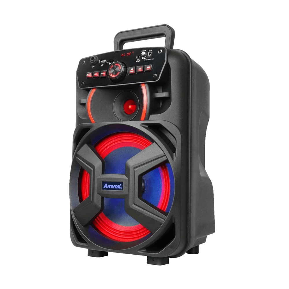Caixa Amplificada Amvox Recarregável Bluetooth USB MicroSD Auxiliar Bivolt 220W ACA 221 GIGANTE II - Imagem 3