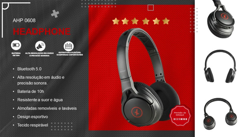 Fone de Ouvido Sport Amvox AHP 0608 - Imagem 4