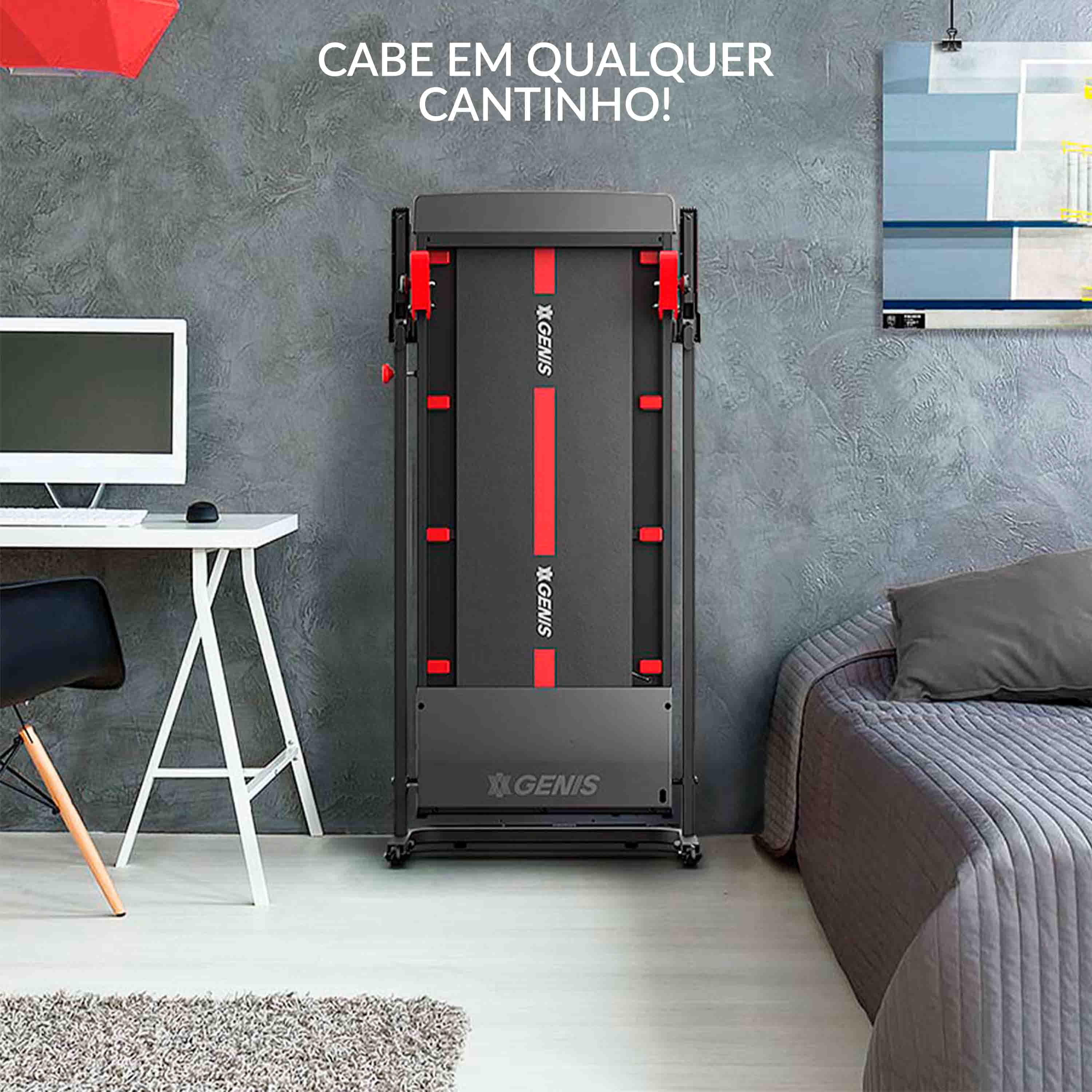 Esteira Ergométrica Dobrável Genis GT 500 - Imagem 11