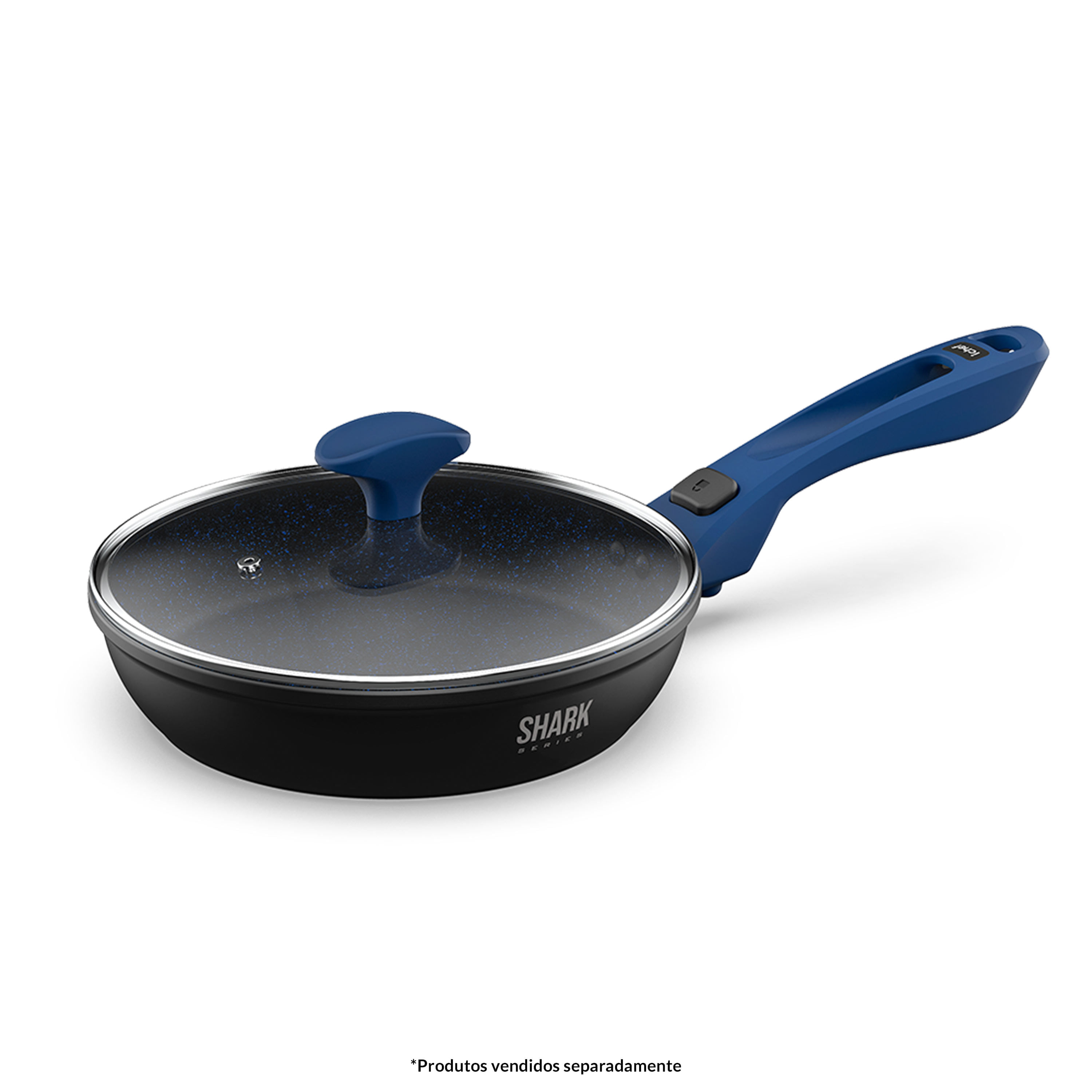 Panela Polishop iChef Ultra Sauté Petit Shark Series Azul 20cm - Imagem 9