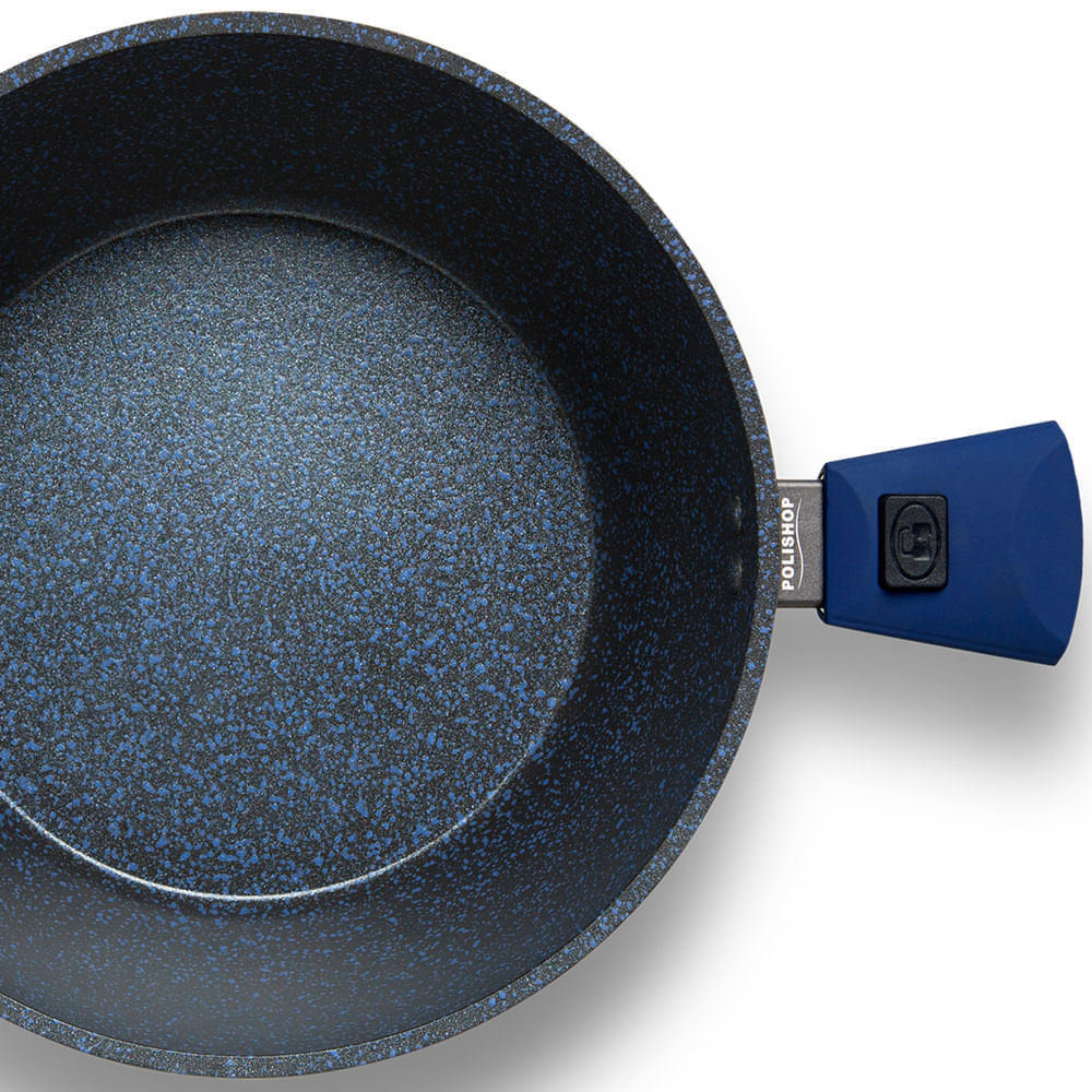 Panela Polishop iChef Ultra Sauté Grand Shark Series Azul 24cm - Imagem 7