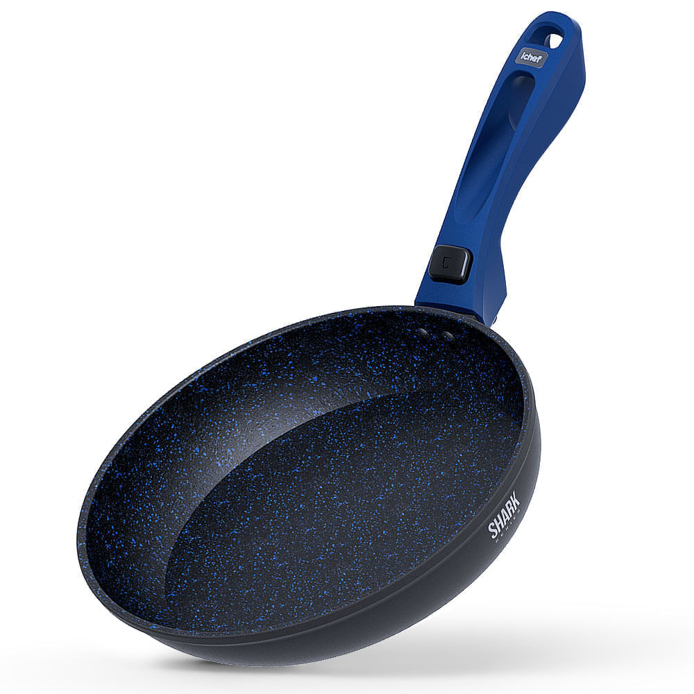 Panelas Polishop Ichef Ultra com Tampa - Sauté - Day By Day 24Cm - Azul - Imagem 5