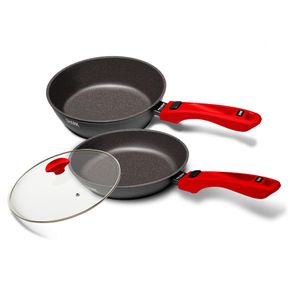 Panelas Ichef Ultra Sauté Grand - Day By Day com Tampa Ichef 24cm - Vermelha | Ichef