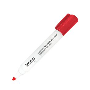 Pincel Marcador de Quadro Branco Recarregável Tinta Vermelho Caixa c/ 12un Keep - MR037 MR037