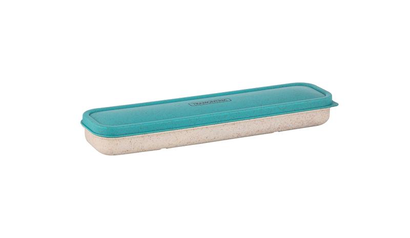 Conjunto Talher Aço Inox Com Estojo e Tampa Verde Tramontina - Imagem 2