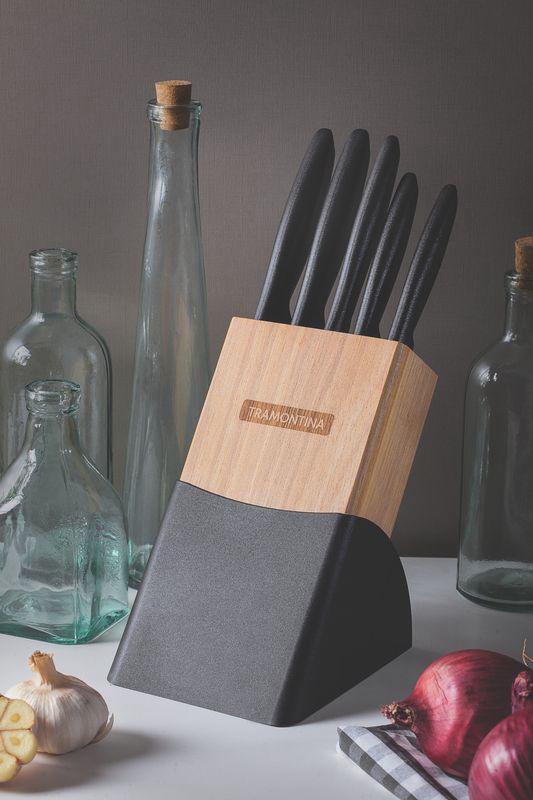 Jogo Facas Inox 6 Peças Plenus Preto Tramontina - Imagem 3